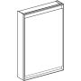Geberit One tükrös szekrény jobbra nyíló ajtóval 60x90 cm, világítással, alumínium 505.811.00.1