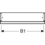 Geberit One tükrös szekrény jobbra nyíló ajtóval 60x90 cm, világítással, fehér 505.811.00.2