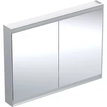   Geberit One tükrös szekrény két ajtóval 120x90 cm, világítással, alumínium 505.815.00.1