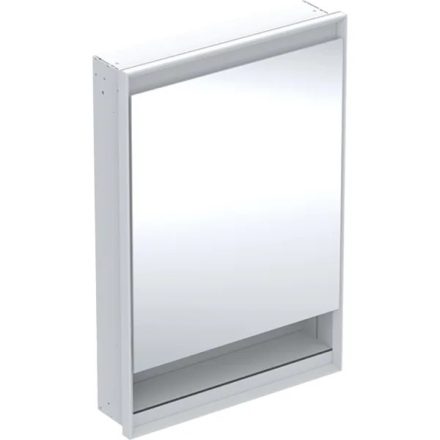 Geberit One balra nyíló tükrös szekrény polccal és világítással 60x90 cm, fehér 505.820.00.2