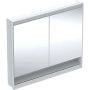 Geberit One tükrös szekrény polccal és ComfortLight világítással 105 cm, fehér 505.824.00.2