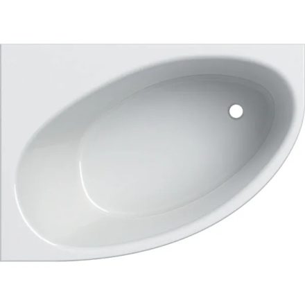 Geberit Selnova 140x100 cm aszimmetrikus fürdőkád lábakkal, fényes fehér 554.270.01.1