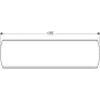Geberit Selnova 135x54 cm előlap sarokfürdőkádhoz, fényes fehér 554.887.01.1