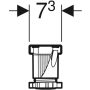 Geberit láb- és keresztelemkészlet 80 cm, gyantakő zuhanytálcákhoz 140 cm-től 554.962.00.2