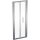 Geberit Geo összecsukható ajtó 76x190 cm, átlátszó üveggel, Reflex bevonat, ezüst profillal 560.106.00.2