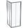 Geberit GEO szögletes zuhanykabin 80x190 cm átlátszó üveggel, Reflex bevonat, ezüst profil 560.112.00.2