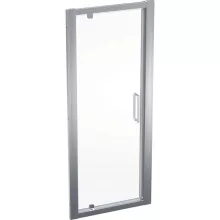   Geberit Geo nyílóajtó 80x190 cm, átlátszó üveggel, Reflex bevonattal, ezüst profillal 560.115.00.2