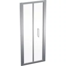   Geberit Geo összecsukható ajtó 80x190, átlátszó üveggel, Reflex bevonat, ezüst profillal 560.116.00.2