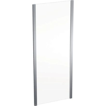 Geberit Geo fix oldalfal 80x190 cm, átlátszó üveggel, Reflex bevonattal, ezüst profillal 560.117.00.2