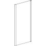 Geberit Geo fix oldalfal 80x190 cm, átlátszó üveggel, Reflex bevonattal, ezüst profillal 560.117.00.2