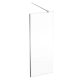 Geberit GEO Walk-In fix oldalfal 80x200 cm átlátszó üveg, Reflex bevonat, ezüst profillal 560.119.00.2