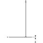 Geberit GEO Walk-In fix oldalfal 80x200 cm átlátszó üveg, Reflex bevonat, ezüst profillal 560.119.00.2