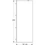 Geberit GEO Walk-In fix oldalfal 80x200 cm átlátszó üveg, Reflex bevonat, ezüst profillal 560.119.00.2