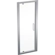   Geberit Geo nyílóajtó 90x190 cm, átlátszó üveggel, Reflex bevonattal, ezüst profillal 560.125.00.2