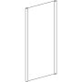 Geberit Geo fix oldalfal 90x190 cm, átlátszó üveggel, Reflex bevonattal, ezüst profillal 560.127.00.2