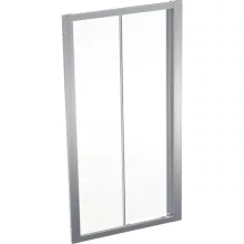   Geberit Geo tolóajtó 100x190 cm, átlátszó üveggel, Reflex bevonattal, ezüst profillal 560.133.00.2