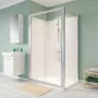Geberit Geo tolóajtó 100x190 cm, átlátszó üveggel, Reflex bevonattal, ezüst profillal 560.133.00.2