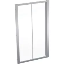  Geberit Geo tolóajtó 110x190 cm, átlátszó üveggel, Reflex bevonattal, ezüst profillal 560.143.00.2