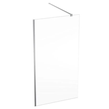 Geberit GEO Walk-In fix oldalfal 110x200 cm átlátszó üveg, Reflex bevonat, ezüst profillal 560.149.00.2