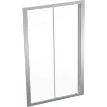   Geberit Geo tolóajtó 120x190 cm, átlátszó üveggel, Reflex bevonattal, ezüst profillal 560.153.00.2
