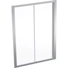   Geberit Geo tolóajtó 140x190 cm, átlátszó üveggel, Reflex bevonattal, ezüst profillal 560.163.00.2