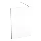 Geberit GEO Walk-In fix oldalfal 140x200 cm átlátszó üveg, Reflex bevonat, ezüst profillal 560.169.00.2