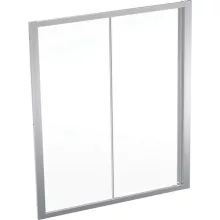   Geberit Geo tolóajtó 160x190 cm, átlátszó üveggel, Reflex bevonattal, ezüst profillal 560.183.00.2