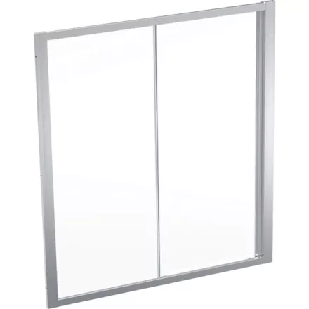 Geberit Geo tolóajtó 170x190 cm, átlátszó üveggel, Reflex bevonattal, ezüst profillal 560.193.00.2