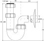 McAlpine mosdó csőszifon 1-1/4x32mm HC4PF-32