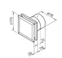 Helios M1/120 F Minivent páraérzékelős ventilátor visszacsapó szeleppel H00006364