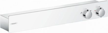 Hansgrohe ShowerTablet 600 termosztátos csaptelep falsíkon kívüli szereléshez, 2 fogyasztóhoz fehér/króm 13108400