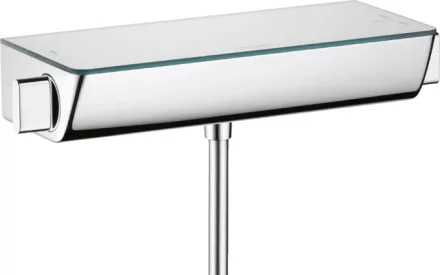 Hansgrohe Ecostat Select falsíkon kívüli termosztátos zuhanycsaptelep fehér/króm 13111400