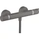 Hansgrohe Ecostat Comfort szálcsiszolt fekete/króm termosztátos zuhanycsaptelep 13116340