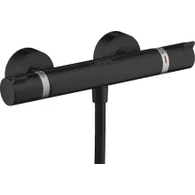   Hansgrohe Ecostat Comfort matt fekete termosztátos zuhanycsaptelep 13116670