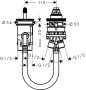 Hansgrohe alaptest 2-lyukú kád csaptelephez 13159180