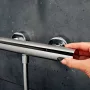 Hansgrohe Ecostat Fine falsíkon kívüli zuhanytermosztát, króm kivitelben