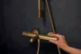 Hansgrohe Ecostat Fine kádtermosztát, szálcsiszolt bronz kivitelben.