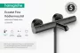 Hansgrohe Ecostat Fine termosztátos kádcsaptelep elegáns szálcsiszolt fekete króm felülettel.