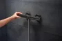 Hansgrohe Ecostat Element termosztátos zuhanycsaptelep elegáns szálcsiszolt fekete króm felülettel.