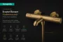 Hansgrohe Ecostat Element kádtermosztát, szálcsiszolt bronz kivitelben.
