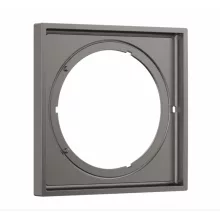   Hansgrohe ShowerSelect Comfort E hosszabbító rozetta 5 mm, szálcsiszolt fekete króm 13612340