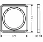 Hansgrohe ShowerSelect Comfort Q hosszabbító rozetta 5 mm, szálcsiszolt bronz 13613140
