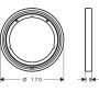 Hansgrohe ShowerSelect Comfort S hosszabbító rozetta 5 mm, matt fekete 13614670