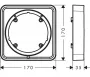 Hansgrohe ShowerSelect Comfort Q hosszabbító rozetta 22 mm, matt fekete 13618670