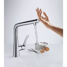 Hansgrohe Metris Select M71 króm konyhai csaptelep 14883000