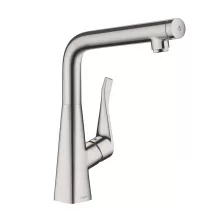   Hansgrohe Metris Select M71 rozsdamentes acél hatású konyhai csaptelep 14883800
