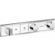 Hansgrohe RainSelect termosztát falsík alatti szereléshez, 2 fogyasztóhoz, króm/fehér 15355400