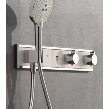   Hansgrohe RainSelect fehér/króm zuhanycsaptelep 3 fogyasztóhoz, falsík alatti szereléshez 15356400