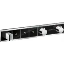  Hansgrohe RainSelect fekete/króm zuhanycsaptelep 3 fogyasztóhoz, falsík alatti szereléshez 15356600