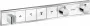 Hansgrohe RainSelect falsík alatti termosztátos csaptelep 4 fogyasztóhoz, króm/fehér 15357400